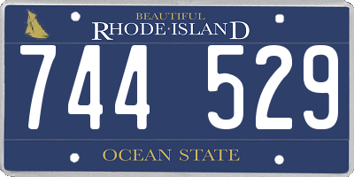 RI license plate 744529