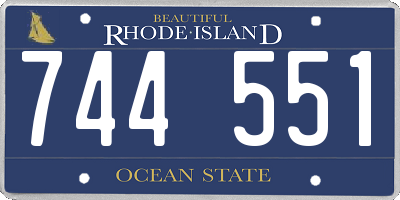 RI license plate 744551