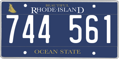 RI license plate 744561