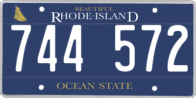 RI license plate 744572