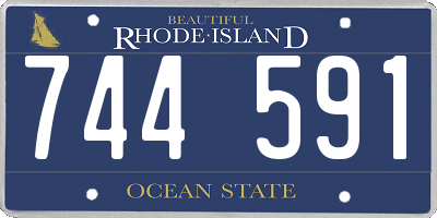 RI license plate 744591