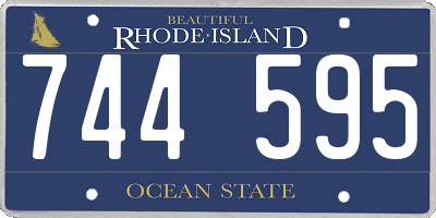 RI license plate 744595