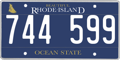 RI license plate 744599