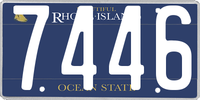 RI license plate 7446