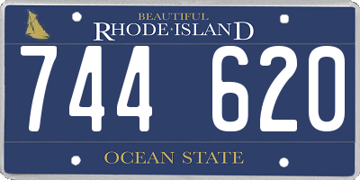 RI license plate 744620
