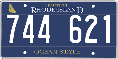 RI license plate 744621