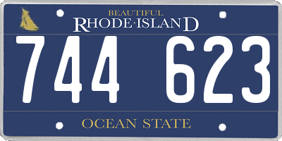 RI license plate 744623