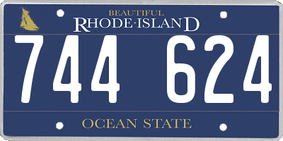 RI license plate 744624