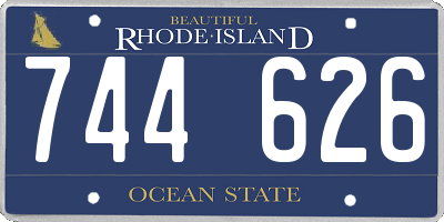 RI license plate 744626