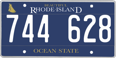 RI license plate 744628