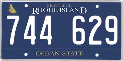 RI license plate 744629
