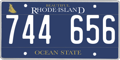 RI license plate 744656