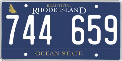 RI license plate 744659