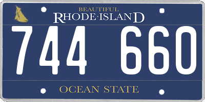 RI license plate 744660