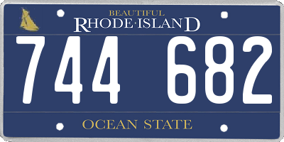 RI license plate 744682