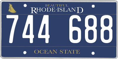 RI license plate 744688