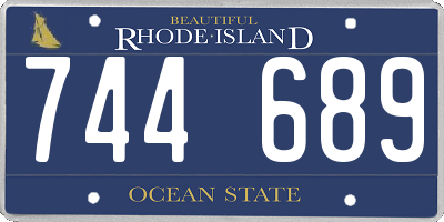 RI license plate 744689