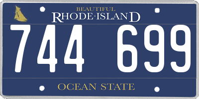RI license plate 744699