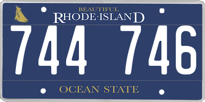 RI license plate 744746