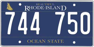 RI license plate 744750