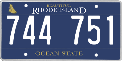 RI license plate 744751
