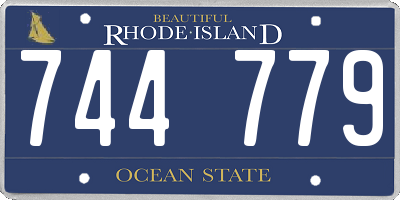 RI license plate 744779