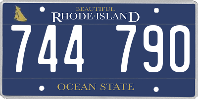 RI license plate 744790