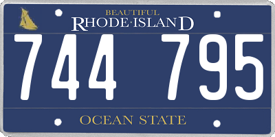 RI license plate 744795