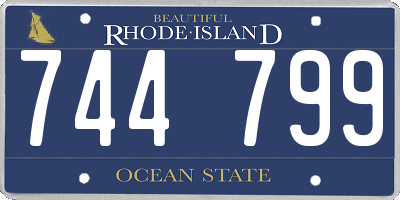 RI license plate 744799