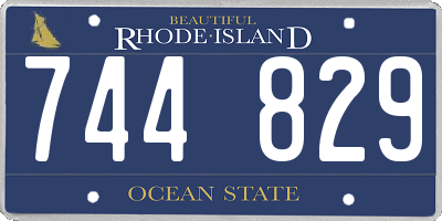 RI license plate 744829