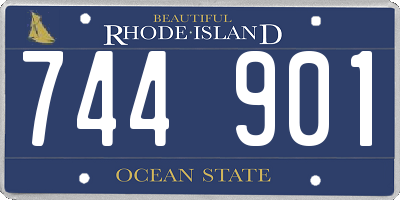RI license plate 744901
