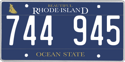 RI license plate 744945