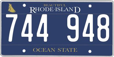 RI license plate 744948
