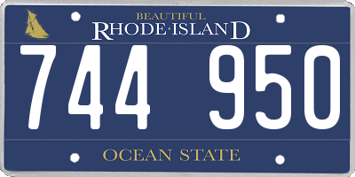 RI license plate 744950