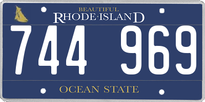 RI license plate 744969