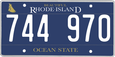 RI license plate 744970