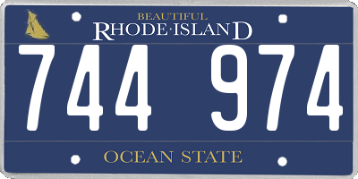 RI license plate 744974