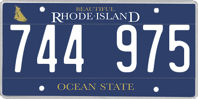 RI license plate 744975