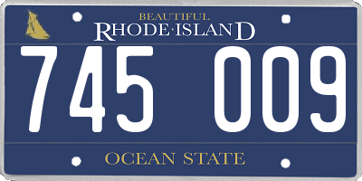 RI license plate 745009