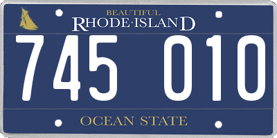 RI license plate 745010