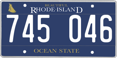 RI license plate 745046