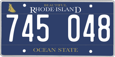 RI license plate 745048