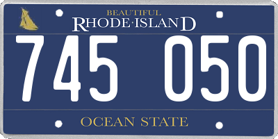 RI license plate 745050