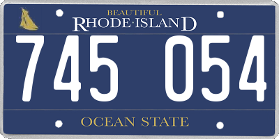 RI license plate 745054