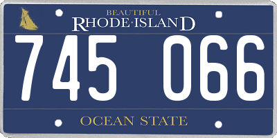 RI license plate 745066