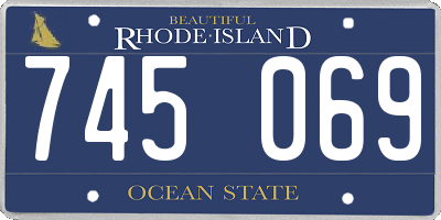 RI license plate 745069