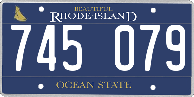RI license plate 745079