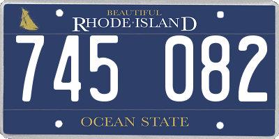 RI license plate 745082