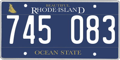 RI license plate 745083