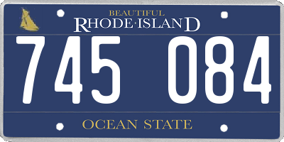 RI license plate 745084
